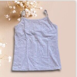 Cherokee girls size large (10-12) gray studded cami tank top